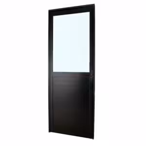 Porta de giro Nobre Black - Vidro superior