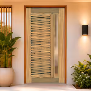 Porta Ripada para vidro reto