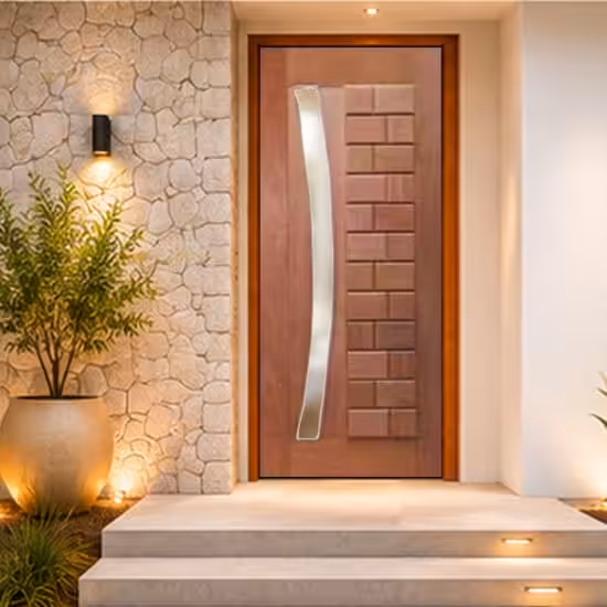 Porta Ibiza para vidro em arco