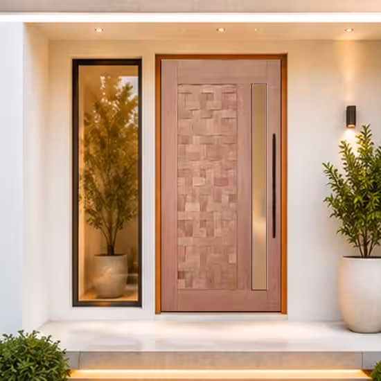 Porta Trançada para vidro reto