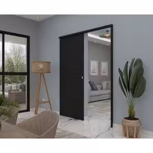 Porta de correr suspensa Nobre Black - Lambri