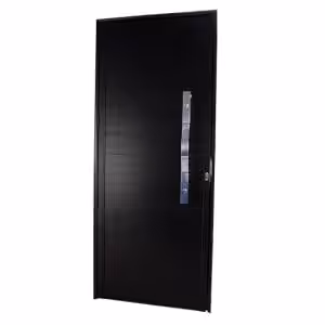 Porta de abrir Lambri com puxador oval - Nobre Black