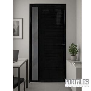 Porta de giro Nobre Black - Lambri com visor