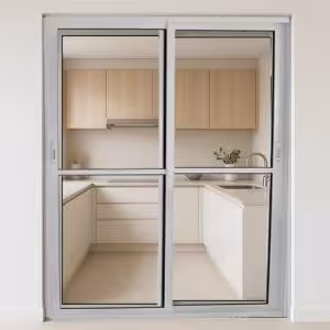 Porta de correr sacada L25 - 02 Folhas Móveis