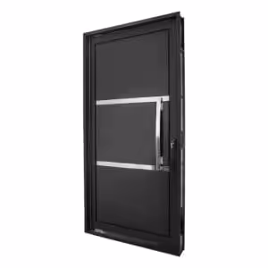 Porta Pivotante com friso preta Ideal