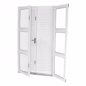Porta balcão de abrir Ideal - com fechadura