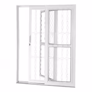 Porta de correr Ideal com postigo – grade elo