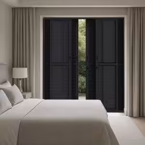 Porta Balcão de correr L25 Black - 06 folhas