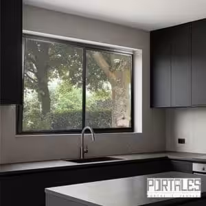 Janela de correr Standard Alumínio Black - 02 folhas sem grade