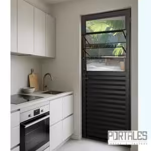 Porta de giro Classic Black - Basculante