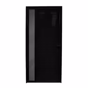 Porta de giro Nobre Black - Lambri com visor
