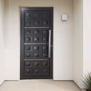 Porta de giro Standard Black - Social Almofada Diamante com friso