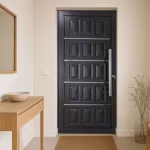 Porta de giro Standard Black - Social Almofada Rubi com friso