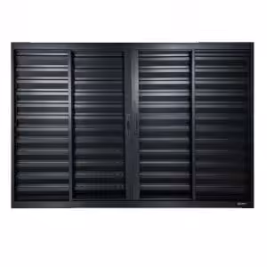 Veneziana de correr Classic Plus Black - 06 folhas sem grade