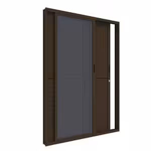 Porta Balcão de correr Classic bronze - 03 folhas sem travessa