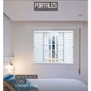 Veneziana de correr Classic Plus - 06 folhas com grade