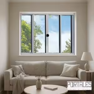 Janela de correr Modular - 04 folhas sem grade