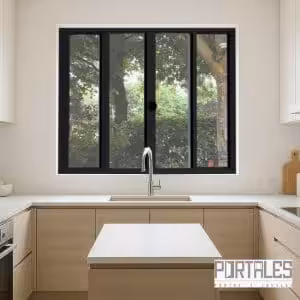 Janela de correr Modular Black - 04 folhas sem grade