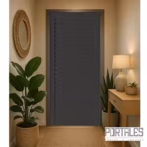 Porta de giro Perfilare L25 Black - Veneziana Palheta