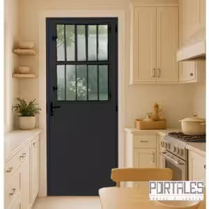Porta de giro Perfilare L25 Black - Lambri Postigo