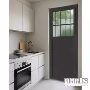 Porta de giro Perfilare L25 Black - Postigo