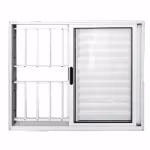 Veneziana de correr L25 - 03 folhas com grade